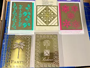 Your Choice One brass embossing stencil-Christmas, patchwork,snowflakes,believe+ - Picture 1 of 11