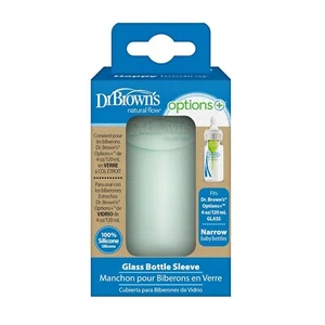 Dr. Brown's Natural Flow Options+ Glass Baby Bottle Sleeves,100% Silicone,4 oz. - Picture 1 of 8