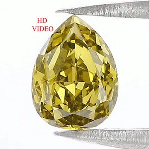0.67 CT Natural Loose Pear Shape Diamond 6.75 MM Green Color Pear Diamond QL6469 - Picture 1 of 8