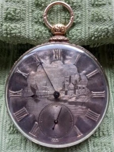 18k Gold Vacheron Constantin Pocket Watch w/ Engraved Dial (Very Good Condition) - Picture 1 of 7