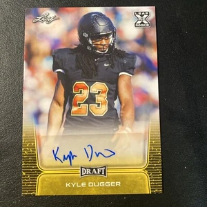 2020 Leaf X Draft NFL Kyle Dugger AUTO RC Rookie Patriots - Bild 1 von 3