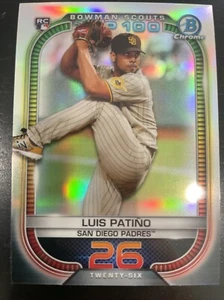 Luis Patino SP RC 2021 Bowman Chrome “Bowman Scouts Top 100” Insert #BTP-26 - Picture 1 of 2
