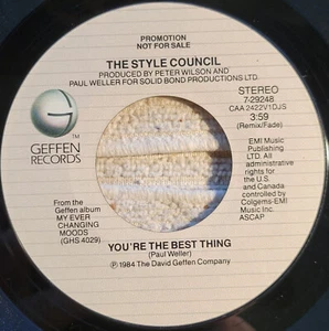 Style Council "You're The Best Thing / same" VG+ promo - Picture 1 of 3