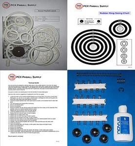 Kit de puesta a punto de máquina de pinball de fútbol Williams 1964 - ¡Incluye kit de anillo de goma! - Imagen 1 de 2