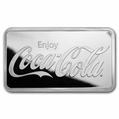 Coca-Cola® 10 oz Silver Struck Bar - Image 1 of 4
