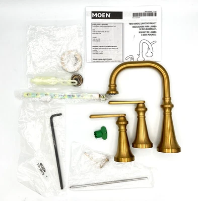 Moen TS44102BG Colinet Two-Handle High-Arc Bathroom Faucet, Brushed Gold - Image 1 of 4