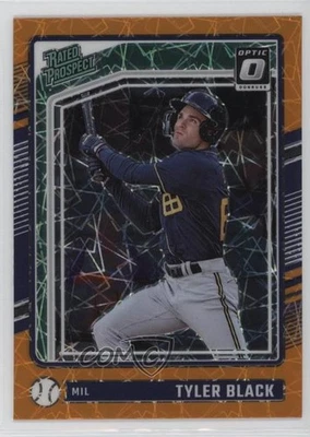2024 Donruss Optic Rated Prospects Orange Velocity Prizm Tyler Black Rookie RC - Image 1 of 2