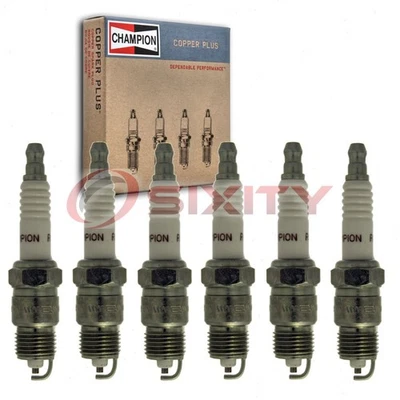 6 件 Champion Copper Plus 火花塞适用于 1982 - 1983 雪佛兰 Citation 2.8L ie — 第 1/4 张图片