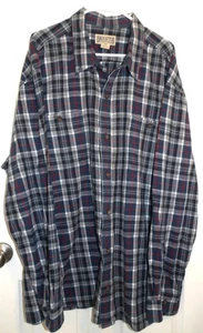 Ottima camicia a maniche lunghe DULUTH in flanella a quadri turchese/grigio/rosso - 3XL - Foto 1 di 2