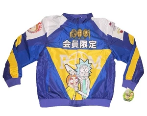 Members Only Rick And Morty The Universe Is Yours Racer Style #MW020311-BLUE-CR - Picture 1 of 3
