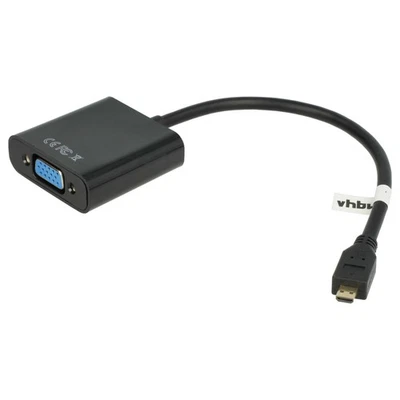 VHBW Adaptateur Micro HDMI vers VGA pour écran, TV, PC, ordinateur portable