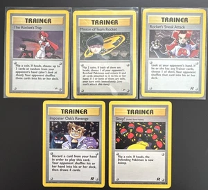 Pokemon TCG Vintage Team Rocket & Gym Hero’s Trainer Lot Rockets Sneak Attack HP - Bild 1 von 13