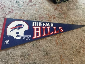 BUFFALO BILLS  NFL ONE BAR Helmet 29"   x 12"  1967 PENNANT  Football - Picture 1 of 5