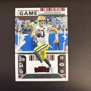 2024 Panini Contenders - Jordan Love #37 Red Game Ticket - Bild 1 von 2