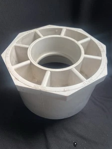 8 Zoll x 4 Zoll PVC Zeitplan 40 Zapfen x Steckschlüssel Buchse - Bild 1 von 4