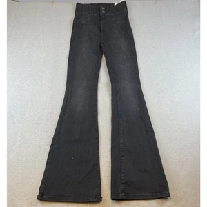 We the Free People Jayde Flare Bell Bottom Jeans Damen Gr. 25 schwarz Denim - Bild 1 von 12