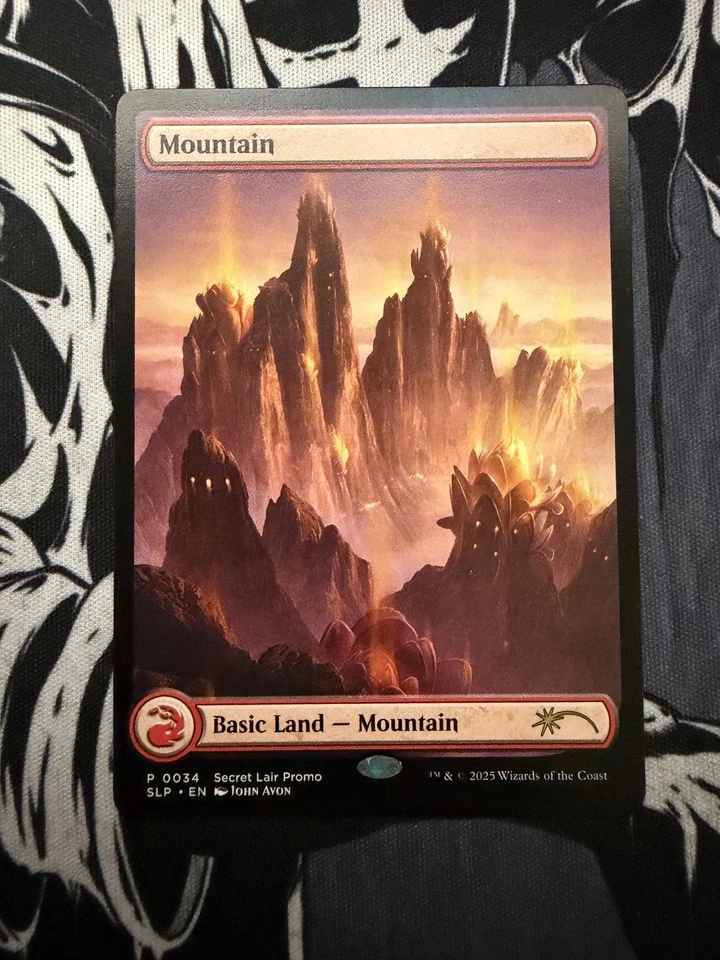 MagicCon 2025 NONFOIL Red Lotus Mountain 0034 - EXCLUSIVE RARE Promo - John Avon - Image 1 of 1
