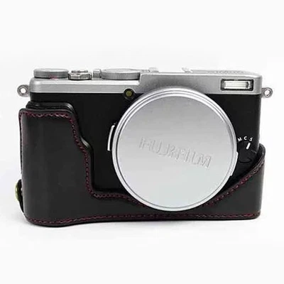 Leather Protect Half Case Grip for Fuji Fujifilm Finepix X70 Camera - Image 1 of 4