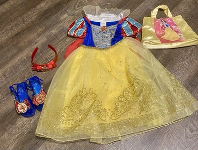 Disney Store Snow White Princess Dress with Shoes Headband Purse Set - Image 1 of 4