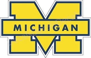 Michigan Wolverines UM Decal/Sticker for Car Truck Choose Color!! Free Ship p86 - Bild 1 von 3