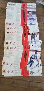 1986-87 NHL PRO WATCH UNFOLD CARD SET DI 18 MARIO LEMIEUX MESSIER COFFEY BOSSY - Foto 1 di 1