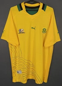 MEN'S SOUTH AFRICA NATIONAL 2012/2013 HOME SOCCER FOOTBALL SHIRT JERSEY SIZE L - Picture 1 of 10