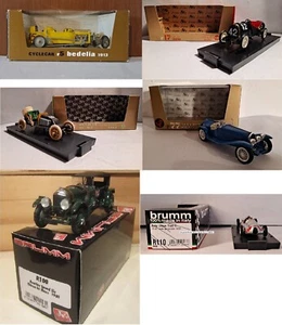 2357. BRUMM Lot 6 rare models FIAT/ RENAULT/ BENTLEY/ ALFA/ AUTOUNION/ BEDELIA - Imagen 1 de 24