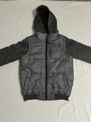 Abrigo Swiss Cross Chaqueta Grande Talla Pequeña Talla S Gris Chaleco con Capucha Estilo Hombre’s Foto 1 de 4
