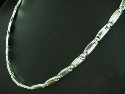 925 Argento Sterling Collier/Collana / Vero Argento/43,7g/42,2cm - Immagine 1 di 3