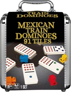Juego de dominó tren mexicano 91 azulejos - Imagen 1 de 1