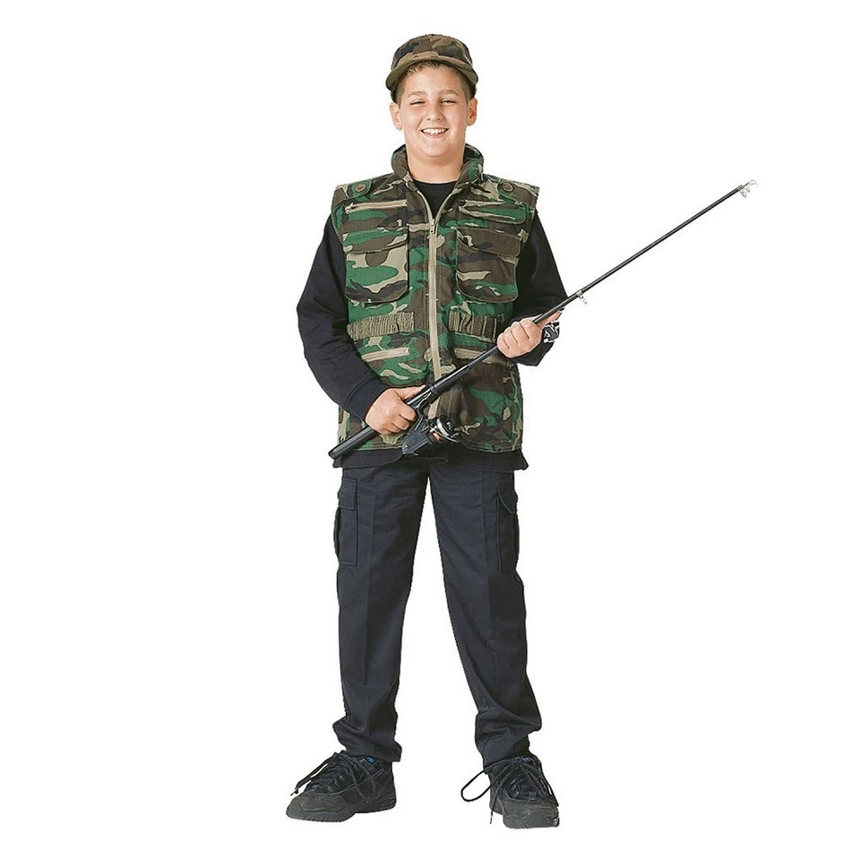 Rothco 8555 Kid's Woodland Camo Ranger Vest - Image 1 of 1