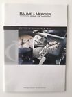 Watch catalog / Catalogue montres BAUME & MERCIER 2005 16 x 23 cm 20 pages