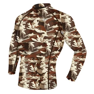 Take Five Mens Skin Tight Compression Base Layer Running Shirt S~2XL Camo 062 - Picture 1 of 8