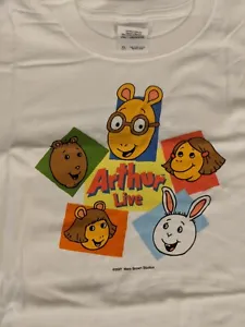 NWOT Vintage Arthur LIVE PBS Youth MEDIUM M Event Character T-Shirt  100% Cotton - Picture 1 of 1