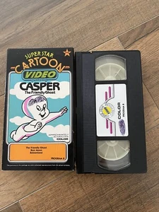 CASPER the Friendly Ghost VHS tape, Animated Color Cartoon Kids Family 80's Kid - Picture 1 of 3