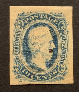 Travelstamps: US Stamps CONFEDERATE CSA SCOTT #12 USED NG HINGED, 10 cents - Picture 1 of 5