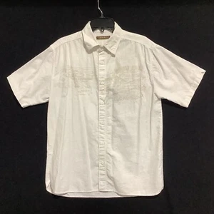 VTG Cubavera Short Slve Shirt ButtonUp Linen Cotton VaraDero Beach Sz M Vacation - Picture 1 of 10