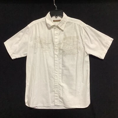 VTG Cubavera Short Slve Shirt ButtonUp Linen Cotton VaraDero Beach Sz M Vacation - Image 1 of 4