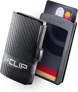 I-CLIP Original Mini Wallet Mit Geldklammer - Slim Wallet - Leder Geldbörse - Pr - Bild 1 von 6