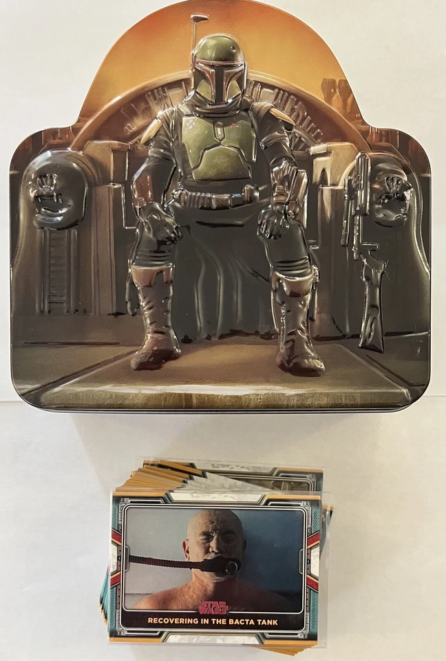 2022 TOPPS STAR WARS THE BOOK OF BOBA FETT COMPLETE BASE SET 100 CARDS. - Image 1 of 1