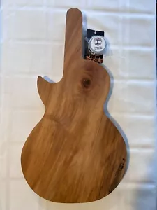 Unique Les Paul guitar-shaped serving/cutting board - craft-made, solid maple - Picture 1 of 4