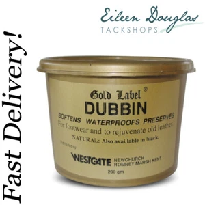 GOLD LABEL DUBBIN - 200G & 500G LEATHER WATERPROOFS SOFTENS PRESERVES BOOTS - Picture 1 of 1