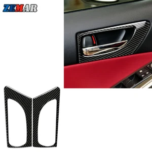 Carbon Fiber Front Door Handle Decor Cover Trim A For Lexus IS250 IS350 2013-18 - Imagen 1 de 11