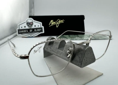 MAUI JIM EYEGLASSES FRAMES MJO2722-17 TITANIUM SILVER FASHION 48-22-145MM CASE - Image 1 of 4
