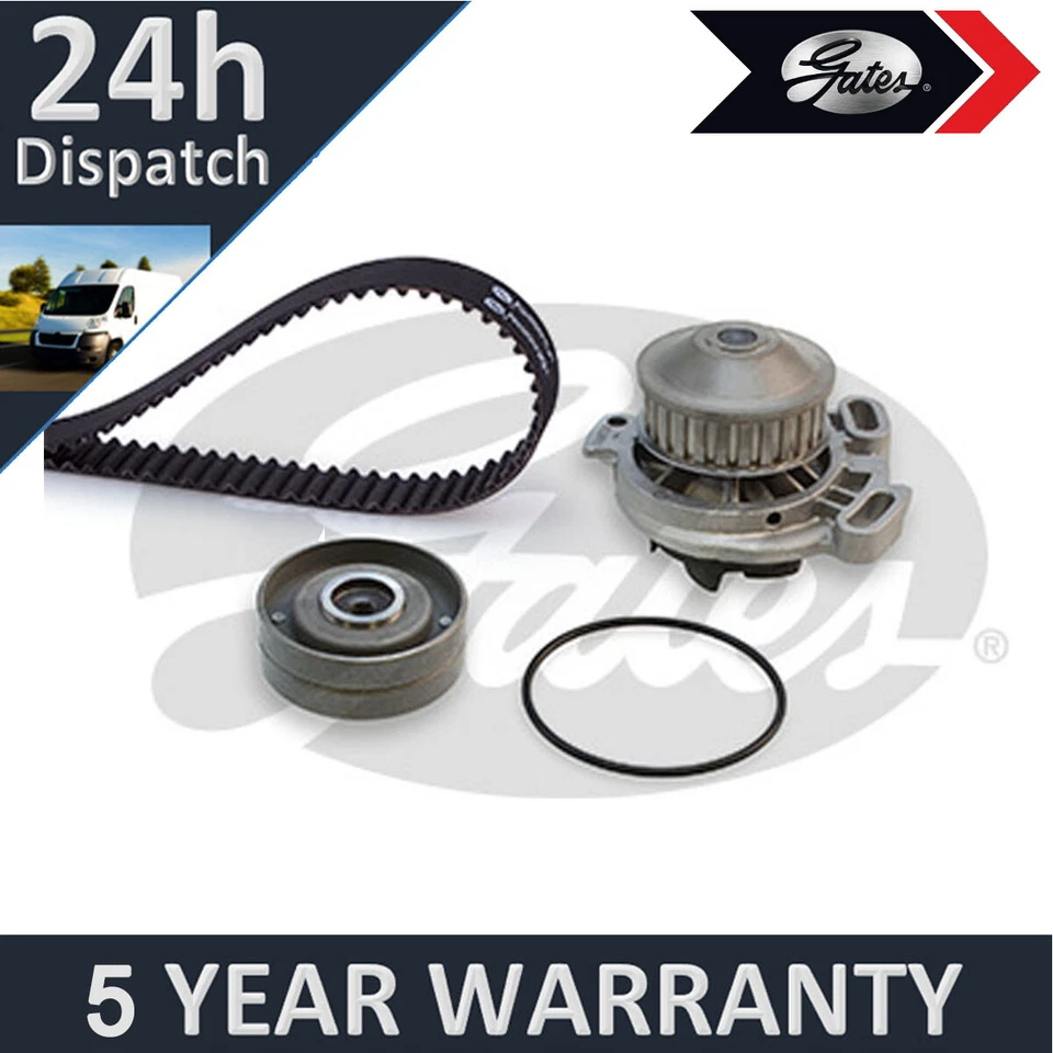 Gates Timing Cam Belt Kit + Water Pump Fits Audi Quattro Coupe 100 90 - Image 1 of 1