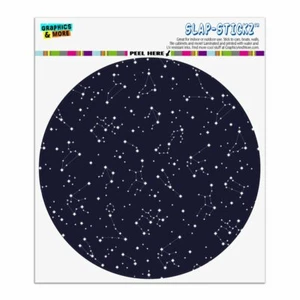 Stars and Zodiac Constellations Pattern Circle Bumper Window Sticker - Bild 1 von 6