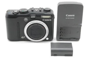 【NEAR MINT】 Canon PowerShot G7 10.0MP Compact Digital Camera Black From JAPAN - Picture 1 of 8