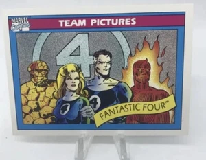 1990 Impel Marvel Universe #137 FANTASTIC FOUR - Team Pictures - Marvel Comics  - Picture 1 of 2