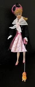 Vintage Barbie Doll Clone Dress & Coat Clothing Hand Made Custom Set - Picture 1 of 22