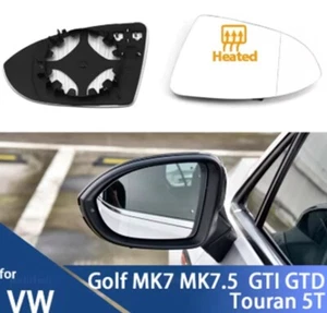 Glace Rétroviseur miroir Chauffant AVANT GAUCHE pour VW Golf 7 VII TOURAN 5T LEF - Imagen 1 de 1